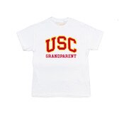 USC Trojans White Arch with Stroke over Grandparent T-Shirt